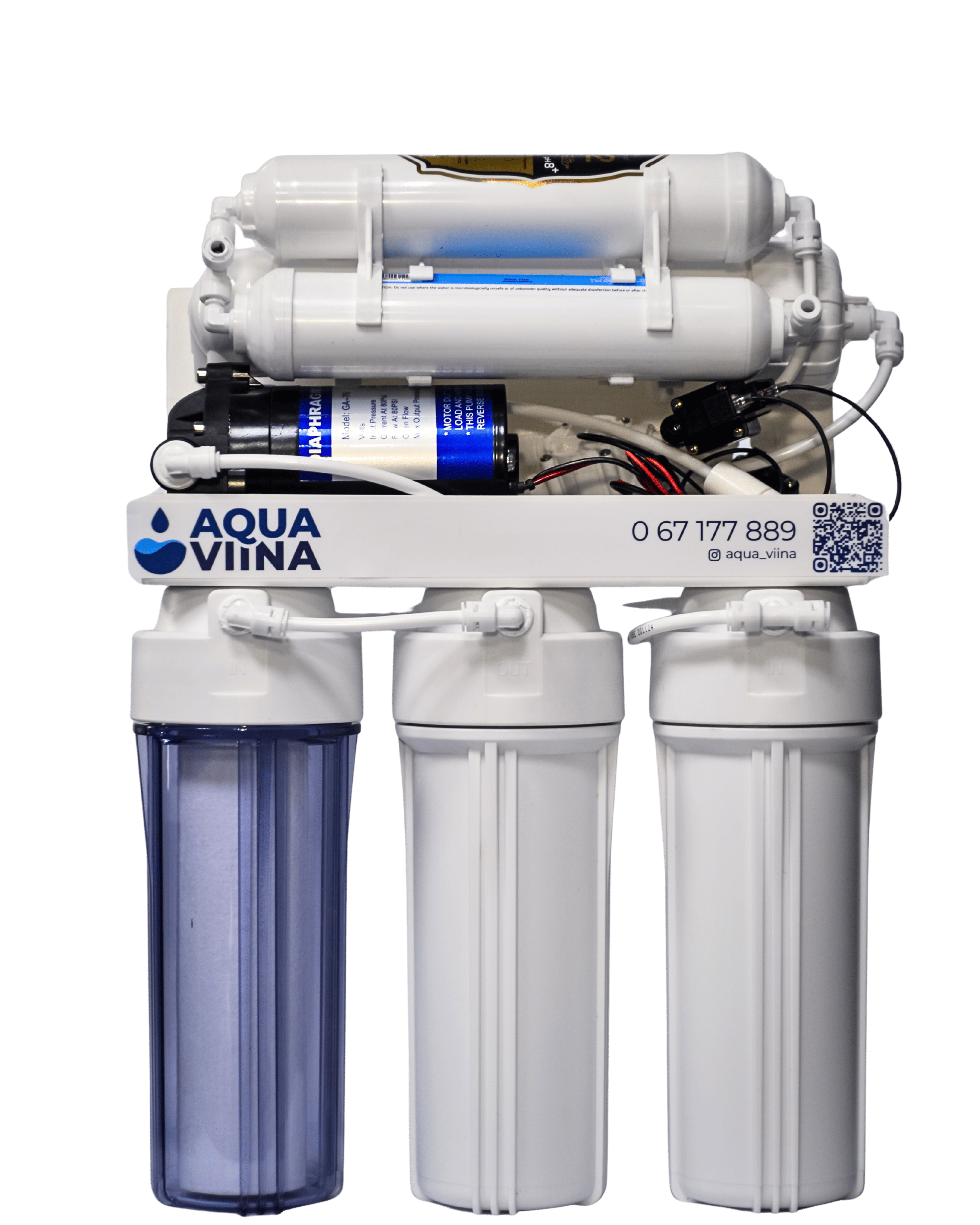 Система обратного осмоса AQUA X c насосом, 6 ступеней